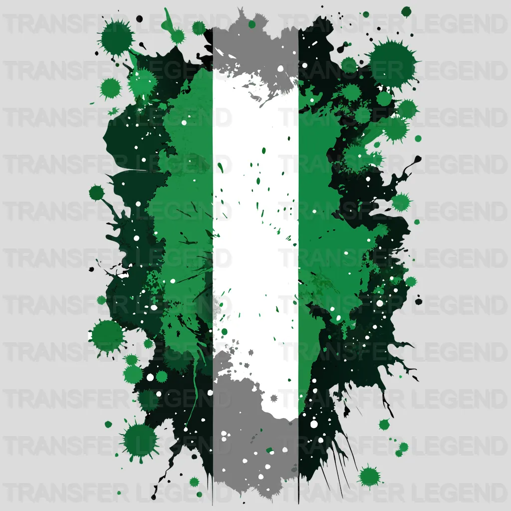 Nigeria Flag Design - DTF Heat Transfer - transferlegend