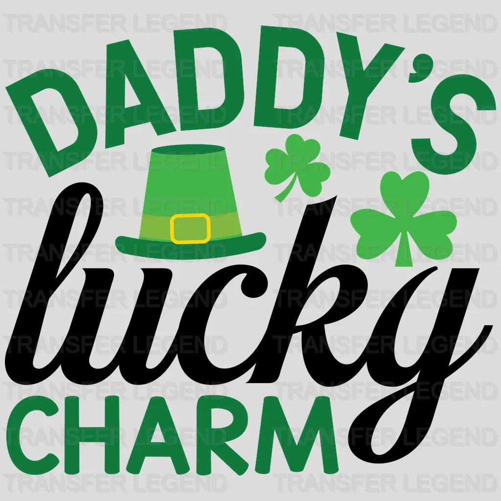 Daddy's Lucky Charm St. Patrick's Day Design - DTF heat transfer - transferlegend