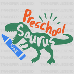 Preschoolsaurus 100 Days School Design - DTF heat transfer - transferlegend