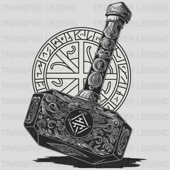 Viking Hammer Nordic Design - DTF Heat Transfer - transferlegend