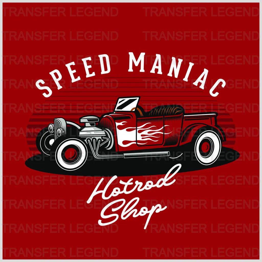 Cars Speedway Maniac Clasic Car Designs - DTF Heat Transfer - transferlegend