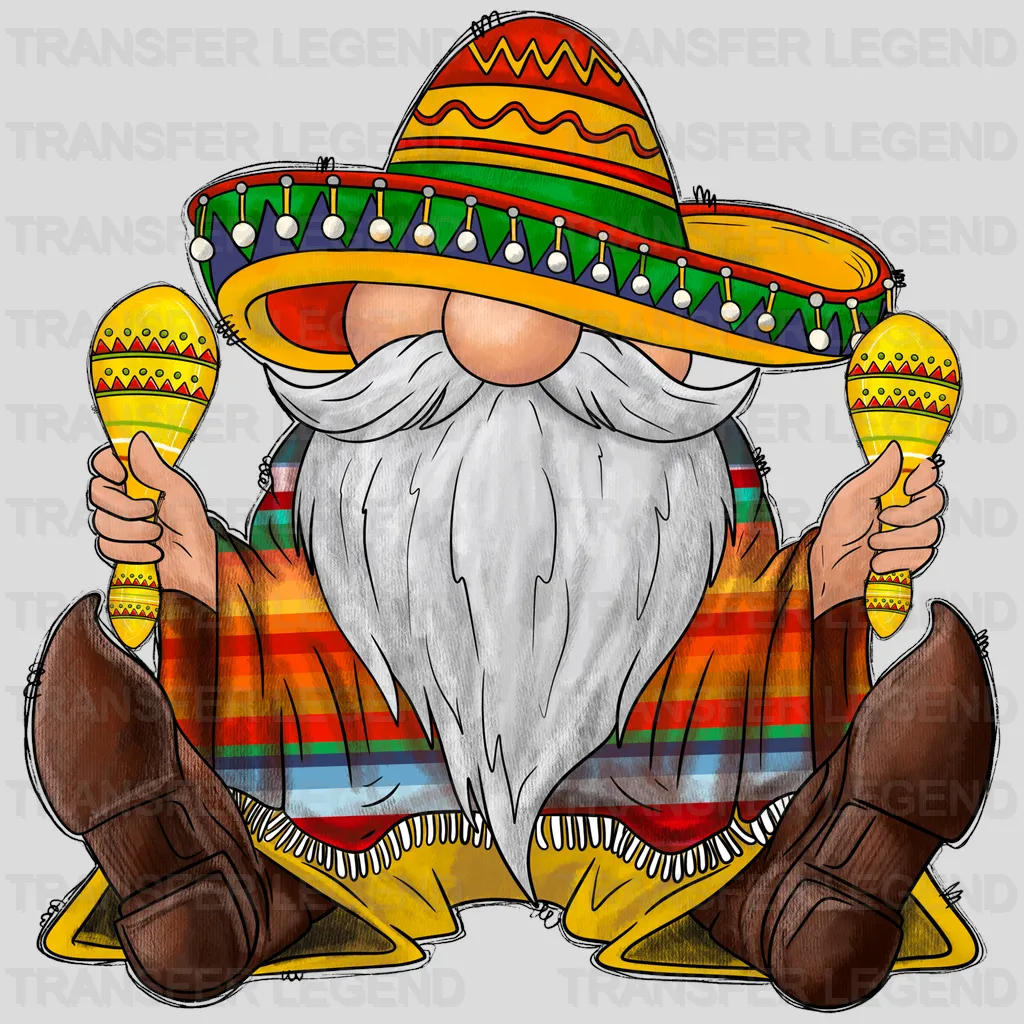 Gnomie - Cinco De Mayo DTF heat transfer - transferlegend