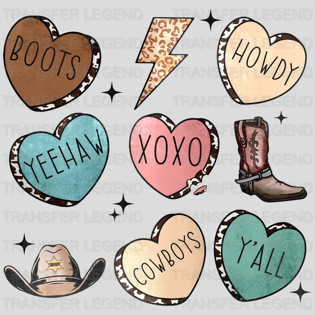 BOOTS HOWDY XOXO - DTF heat transfer - transferlegend