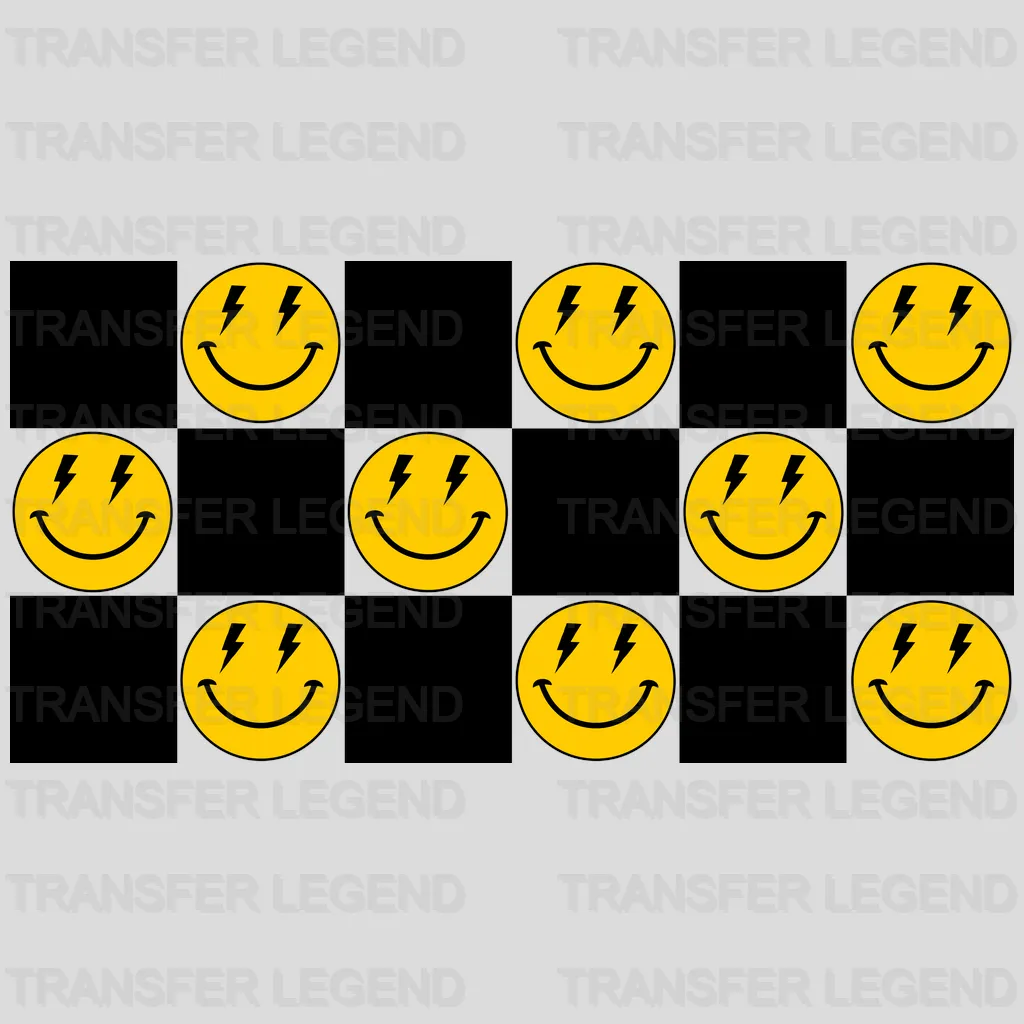 Smiley Faces UV DTF Transfer Cup Wrap UV DTF Sticker - transferlegend