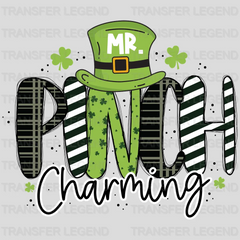 Mr. Pinch Charming St. Patrick's Day Design - DTF heat transfer - transferlegend