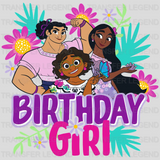 Encanto Birthday Girl and Family Design - DTF heat transfer - transferlegend