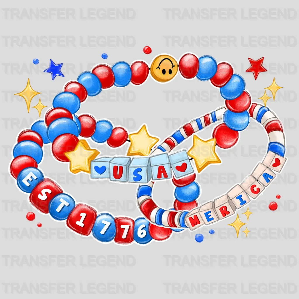 USA EST 1776 4th July Design - DTF Heat Transfers - transferlegend