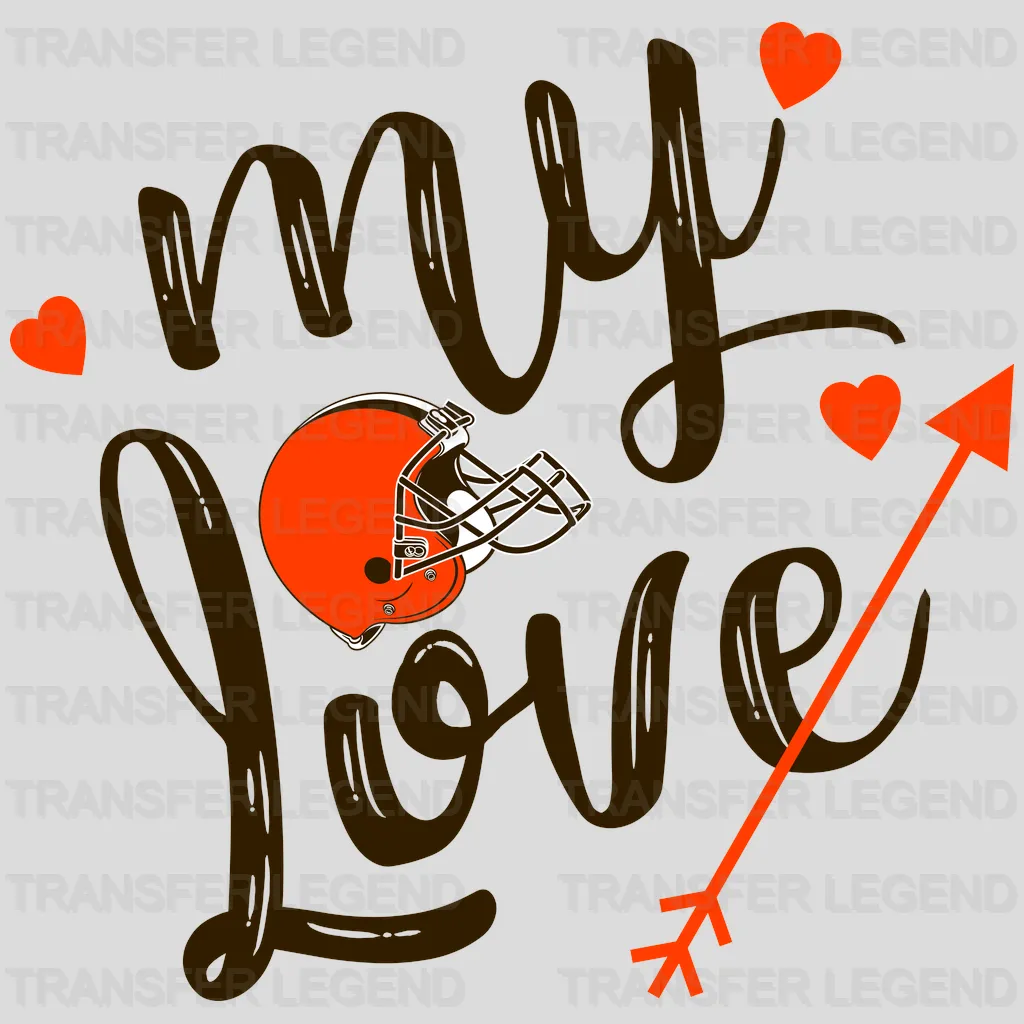 Cleveland Browns Bold Text Wordmark NFL Design - DTF Heat Transfer