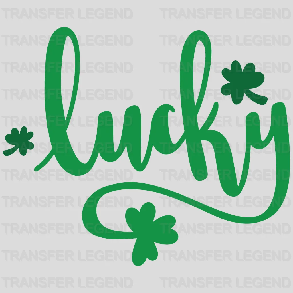 Lucky St. Patrick's Day Design - DTF heat transfer - transferlegend