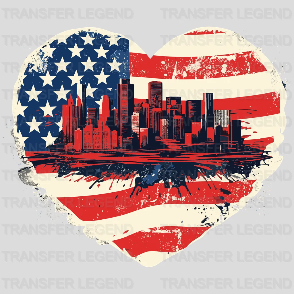 New York Love USA Design - DTF Heat Transfers - transferlegend