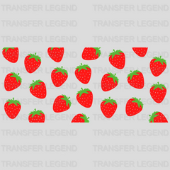 Strawberries UV DTF Transfer Cup Wrap UV DTF Sticker - transferlegend