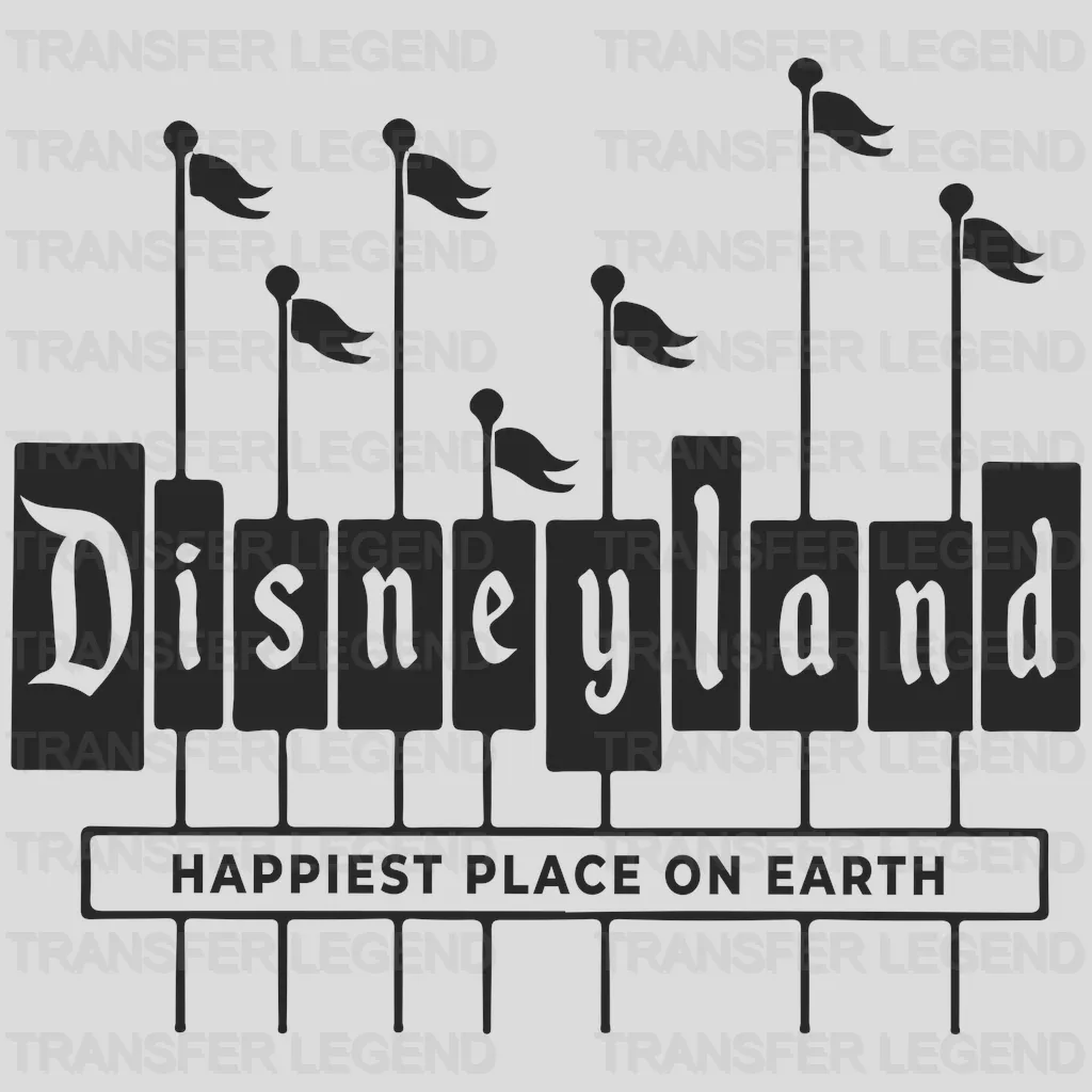 Disneyland Happiest Place On Earth Design - DTF heat transfer - transferlegend