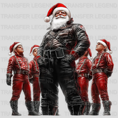 Lets Go Work Santa Claus Design - DTF Heat Transfer - transferlegend