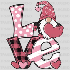 Love Gnome Valentine's Day Design - DTF heat transfer - transferlegend