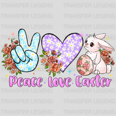 Peace Love Easter Design - DTF heat transfer - transferlegend