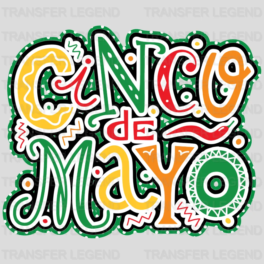 Cinco De Mayo - Cinco De Mayo DTF heat transfer - transferlegend