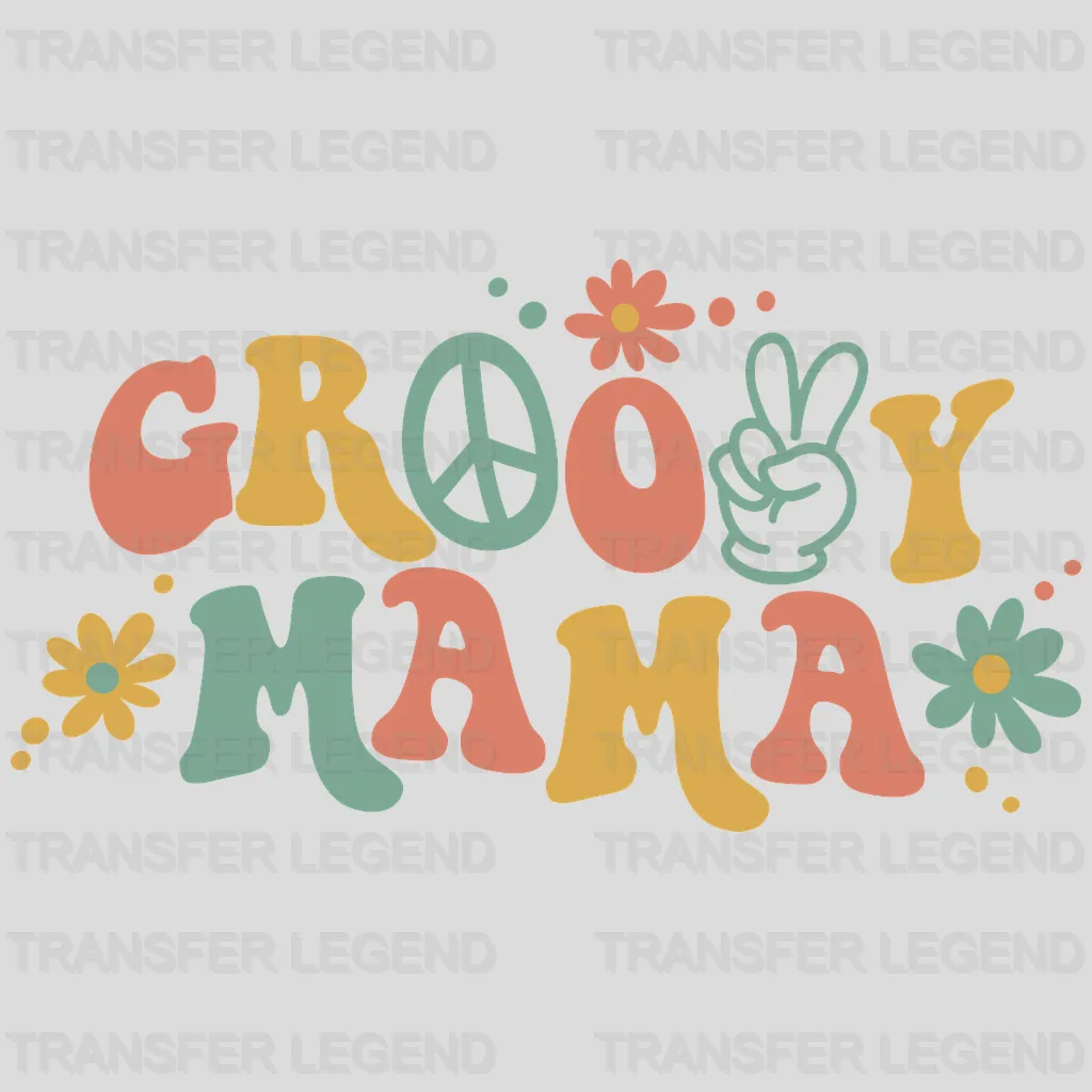 Groovy Mama - Mothers Day - DTF Transfer - transferlegend