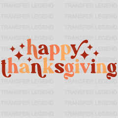 Happy Thanksgiving Fall Design - DTF heat transfer - transferlegend