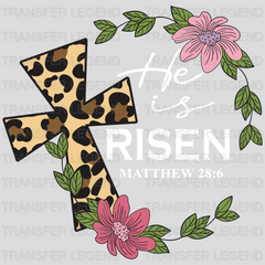 He Is Risen Easter Design- DTF heat transfer - transferlegend