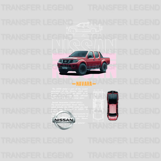 Nissan Navara Pick UP Cars Design - DTF Heat Transfer - transferlegend