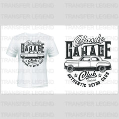 Cars Classic Garage Club Detroit Clasic Car Designs - DTF Heat Transfer - transferlegend