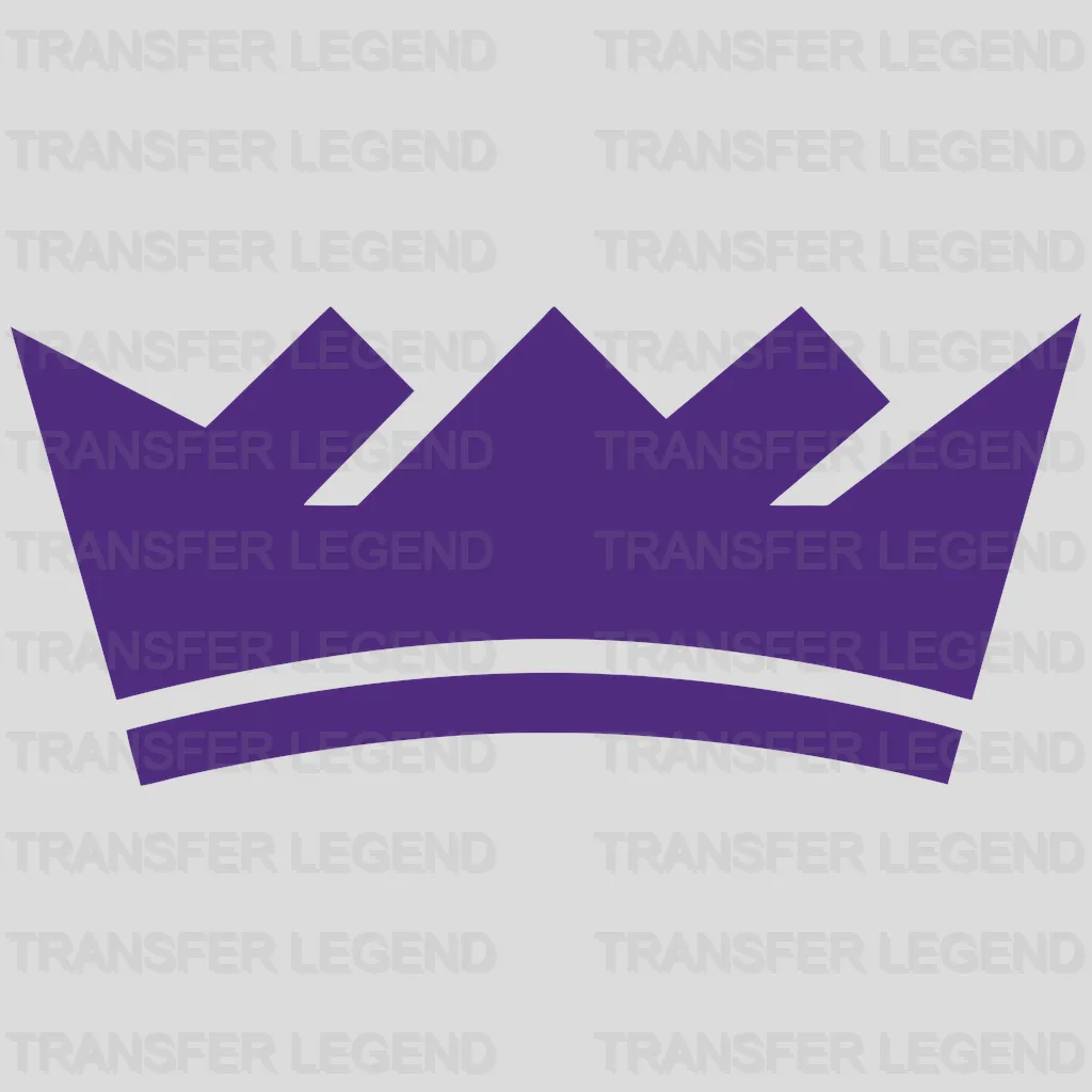 Sacramento Kings Minimal Crown Mark NBA Design - DTF Heat Transfer