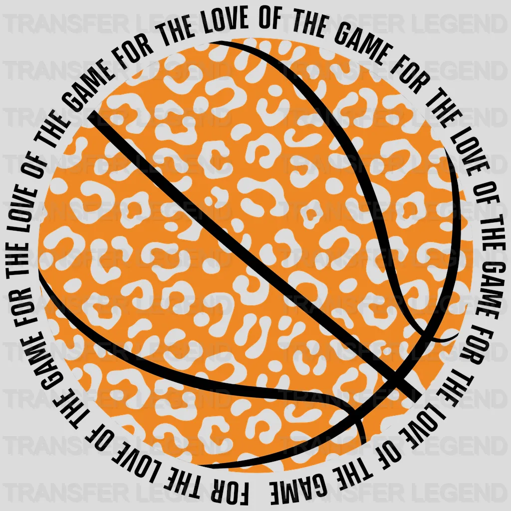 Basketball Ball Leopard DTF Transfer - transferlegend