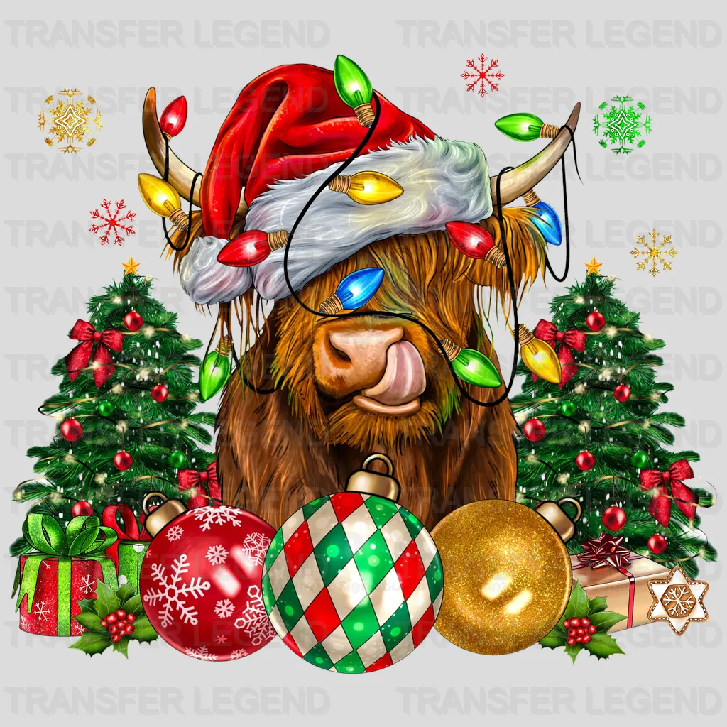 COW Christmas Design - DTF heat transfer - transferlegend