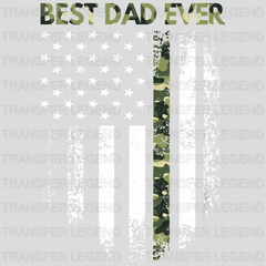 Best Dad Ever American Flag Design - DTF heat transfer - transferlegend