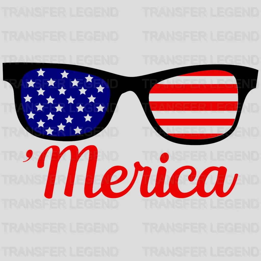 America Glasses DTF Transfer - transferlegend