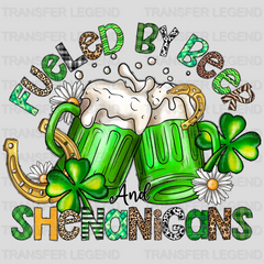 Fueled By Beer And Shenanigans St. Patrick's Day Design - DTF heat transfer - transferlegend