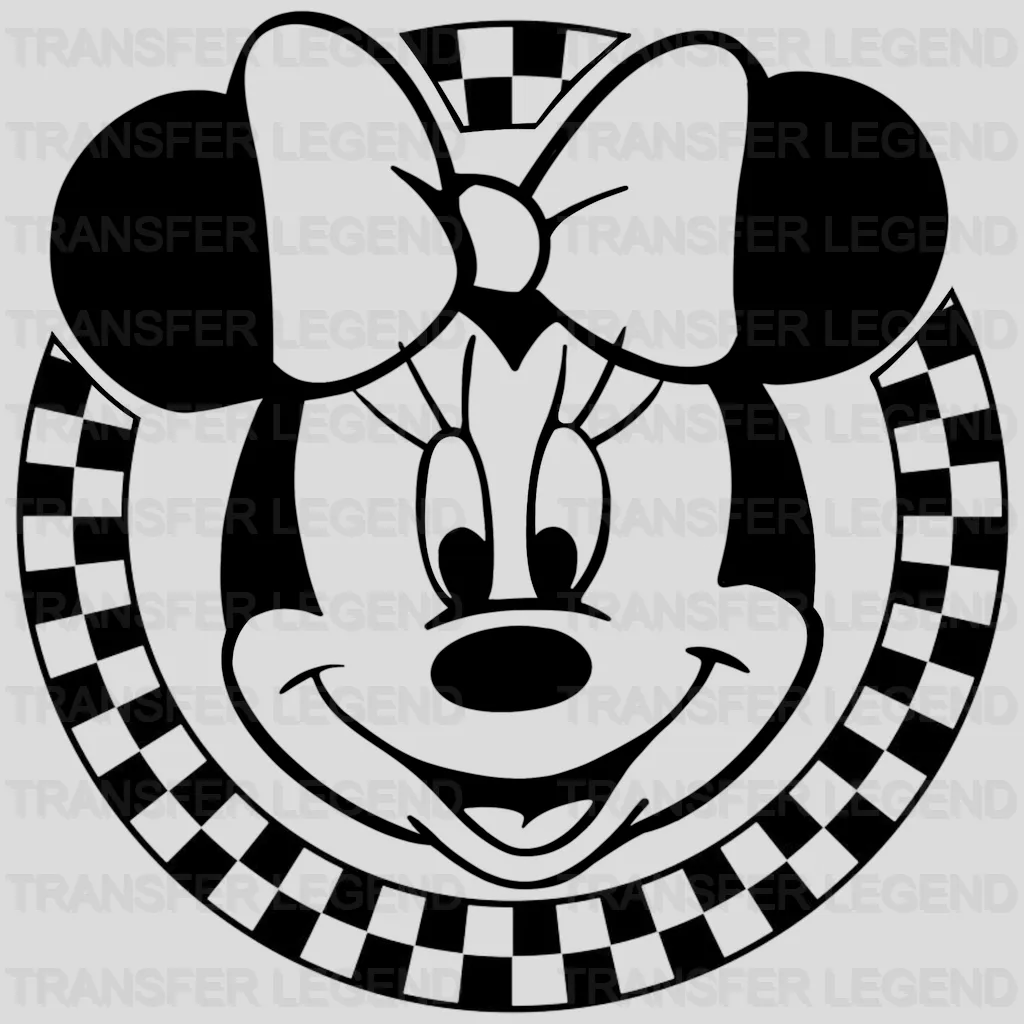 Checkered Mouse Design - DTF heat transfer - transferlegend