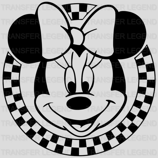 Checkered Mouse Design - DTF heat transfer - transferlegend