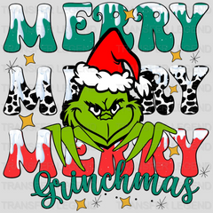 MERRY MERRY GRINCHMAS Christmas Design - DTF heat transfer - transferlegend