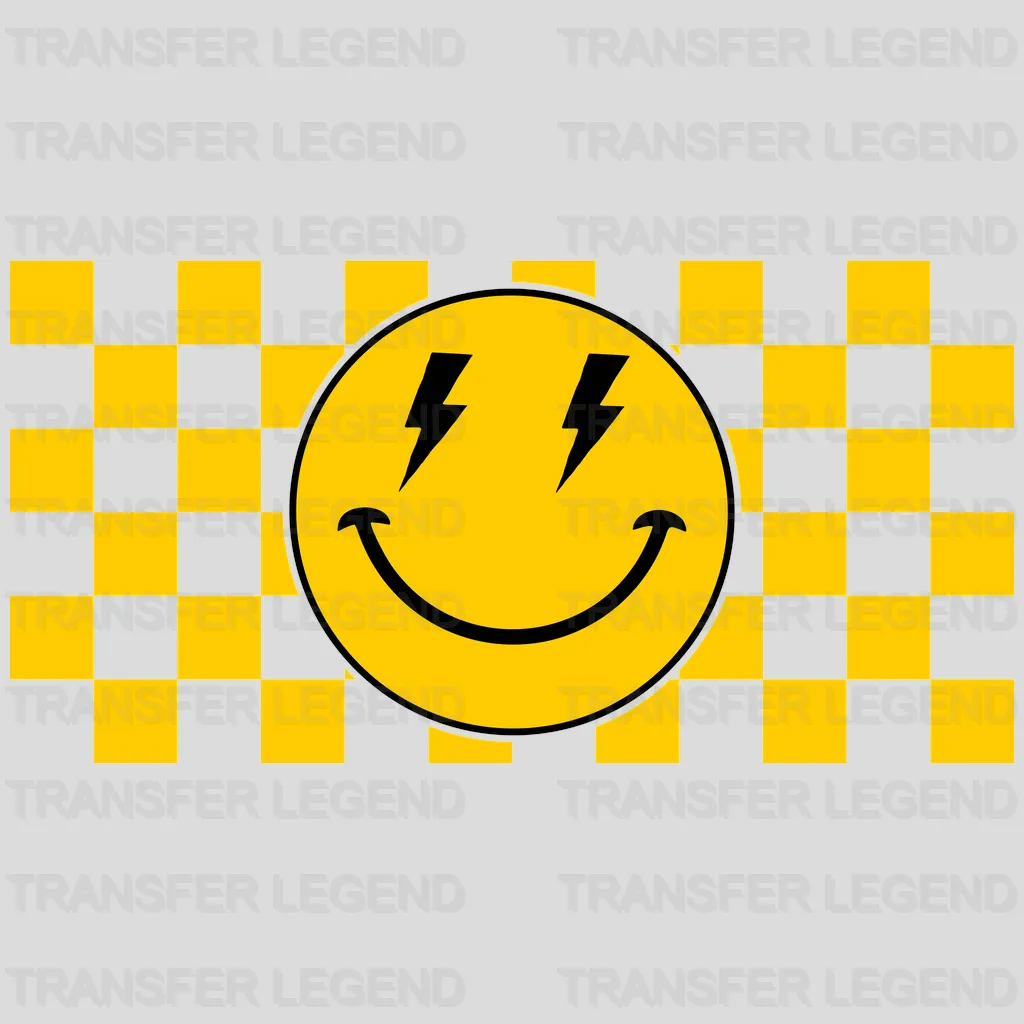 Yellow Smiley UV DTF Transfer Cup Wrap UV DTF Sticker - transferlegend