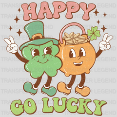 Happy Go Lucky St. Patrick's Day Design - DTF heat transfer - transferlegend