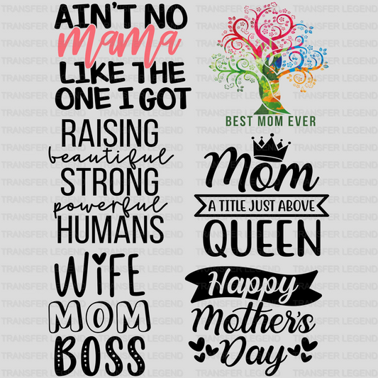 Mother's Day -Premade Gang sheet - 6 PCS 10 INCH - transferlegend