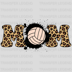 Volleyball Mom Mom Leopard DTF Transfer - transferlegend