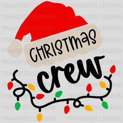 Christmas Crew Santas Hat Design, Christmas Design, Dtf Heat Transfer - transferlegend