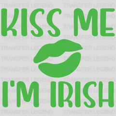 Kiss Me I'm Irish St. Patrick's Day Design - DTF heat transfer - transferlegend