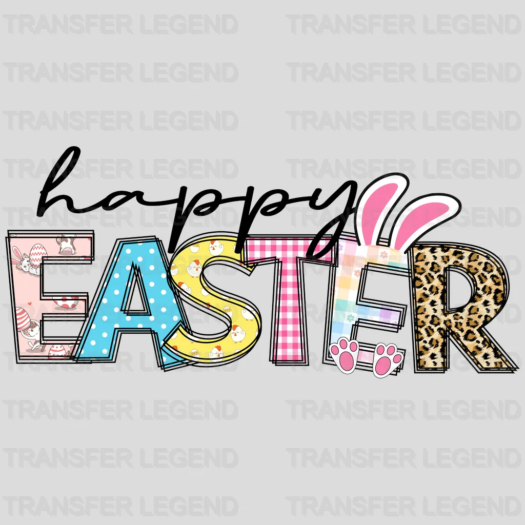 Happy Easter Design- DTF heat transfer - transferlegend