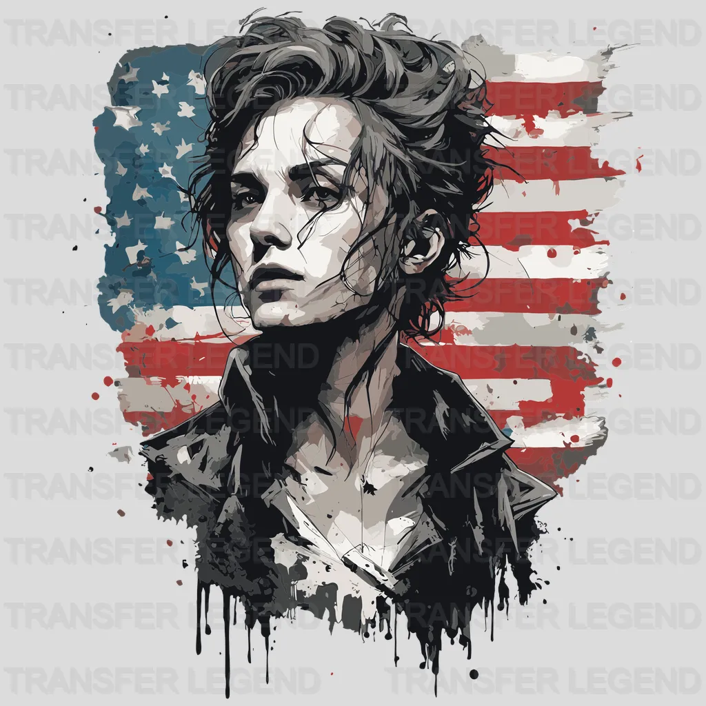 Lady Heroe USA Design - DTF Heat Transfers - transferlegend