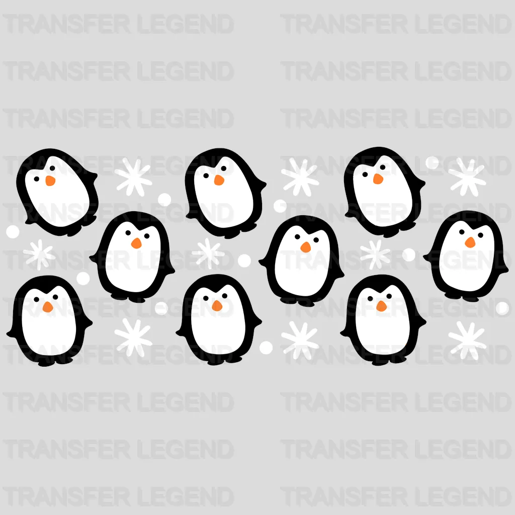 Penguins UV DTF Transfer Cup Wrap UV DTF Sticker - transferlegend