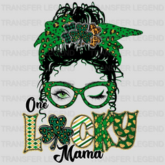 One Lucky Mama St. Patrick's Day Design - DTF heat transfer - transferlegend