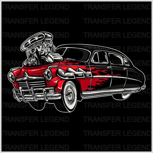 Cars Oldtimer Speed Clasic Car Designs - DTF Heat Transfer - transferlegend