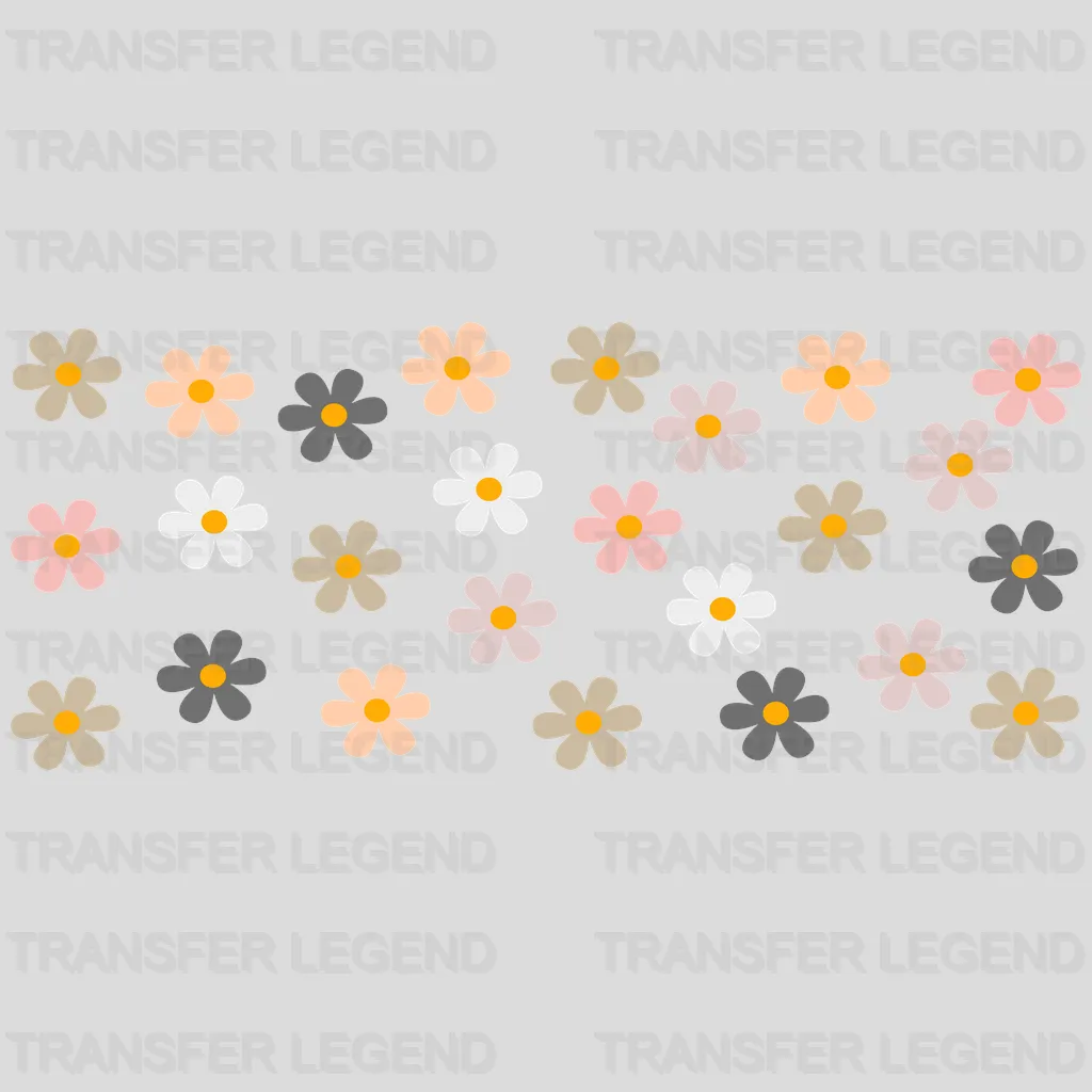 Flowers UV DTF Transfer Cup Wrap UV DTF Sticker - transferlegend