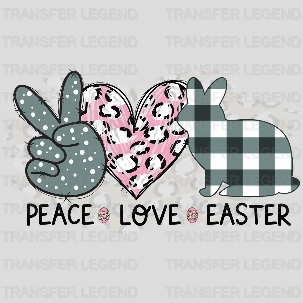 Peace Love Easter Design - DTF heat transfer - transferlegend