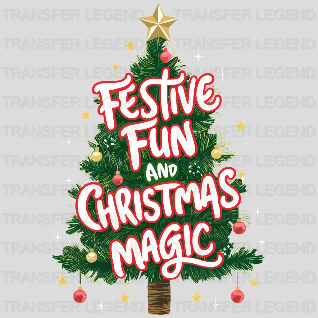 Festive Fun Christmas design - DTF Heat Transfer - transferlegend