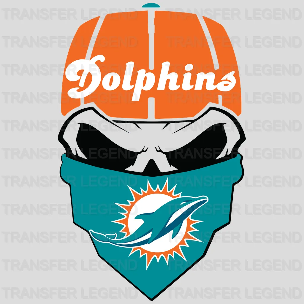 Miami Dolphins Chest Reveal Emblem NFL Design - DTF Heat Transfer