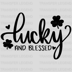 Lucky And Blessed St. Patrick's Day Design - DTF heat transfer - transferlegend